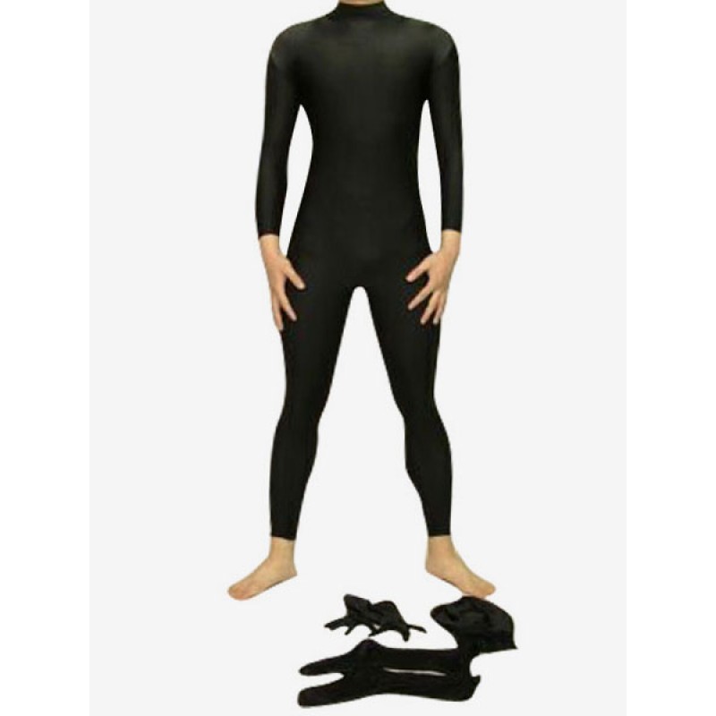 Morph Suit Halloween Lycra Spandex Catsuit With Detachable Hood Bodysuit