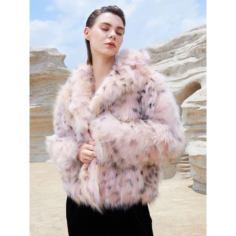 Women Faux Fur Coats Animal Print Oversized Winter Short Coat Faux Fur Coat Street Wear Daily Casual Field