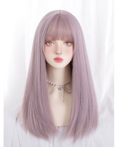 As Image Lolita Wig Long Heat-resistant Fiber Lolita Accessories Daily Casual