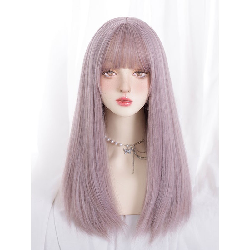 As Image Lolita Wig Long Heat-resistant Fiber Lolita Accessories Daily Casual