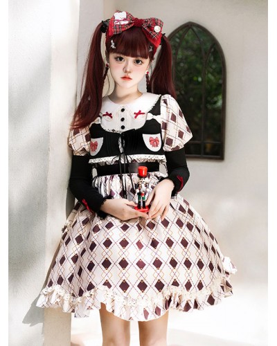 Sweet Lolita Dress Polyester Long Sleeves Dress