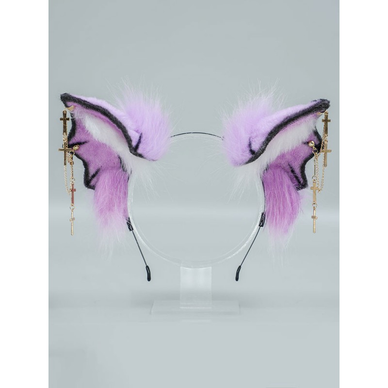 Purple Lolita Accessories Animal Ears Polyester Fiber Miscellaneous