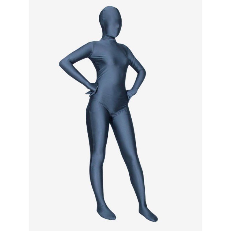 Halloween Morph Suit Dusty Blue Lycra Spandex Zentai Suit Bodysuit