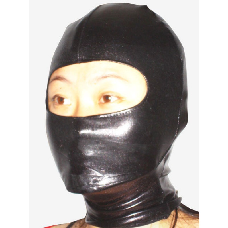 Black Shiny Metallic Open Eye Hood