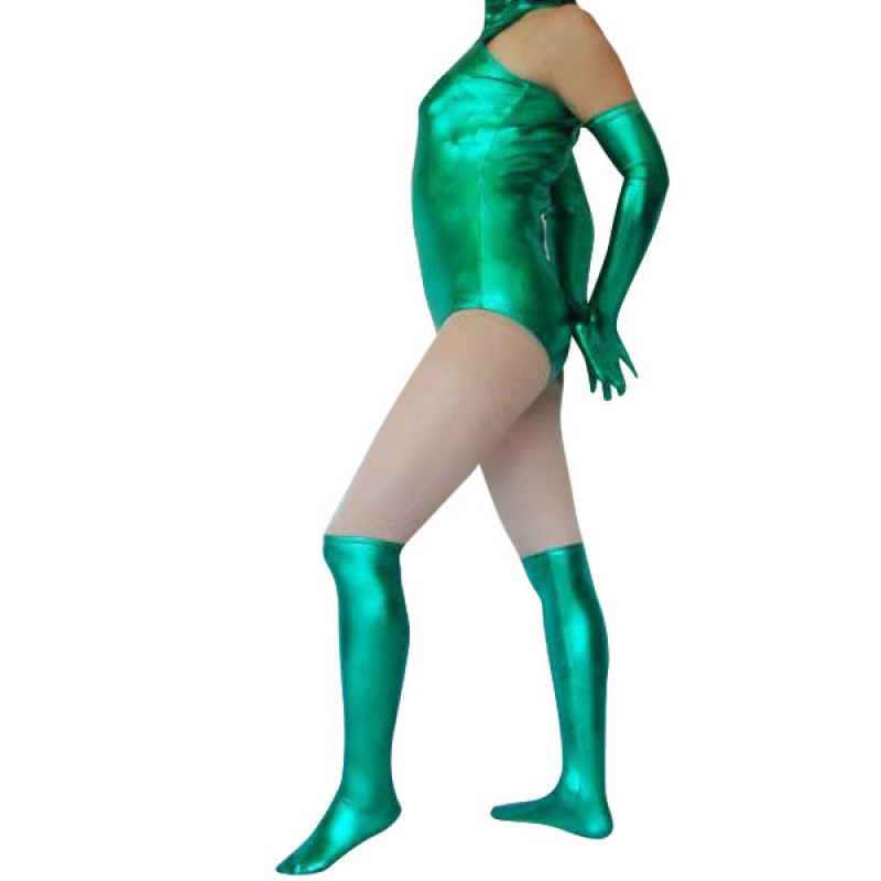 Green Spandex Leotard Catsuit