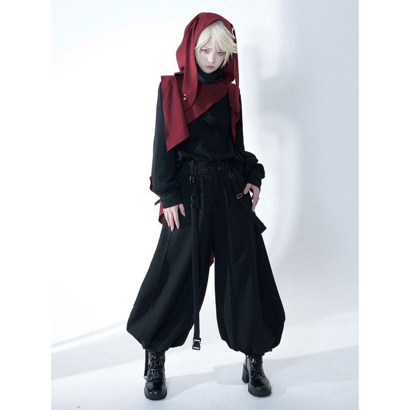 Lolita Pant Black Harem Lolita Trousers Steampunk Gothic