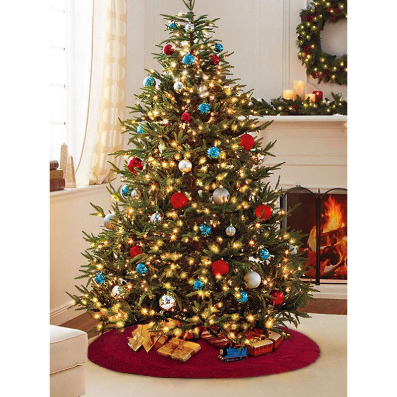 Christmas Tree Skirt Knitted Tree Skirt Apron Christmas Tree Ornaments Accessories