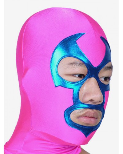 Unisex Halloween Rose And Blue Open Eye Spandex Hood Halloween