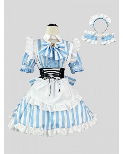 Sweet Lolita Dress Polyester Short Sleeves Dress