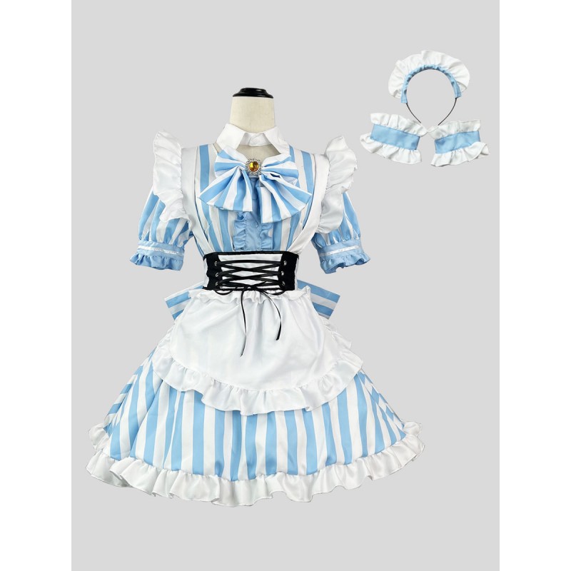 Sweet Lolita Dress Polyester Short Sleeves Dress