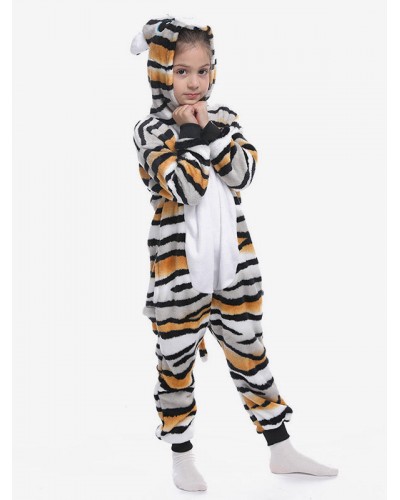 Kigurumi Pajamas Onesie For Kids Polyester Tiger Pajamas Costume