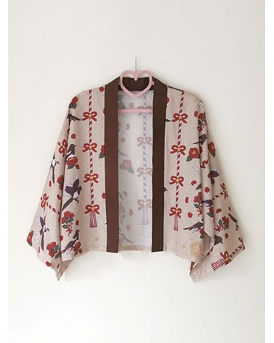 Lolita Cardigan Lovely Polyester Tops Kimono Daily Casual