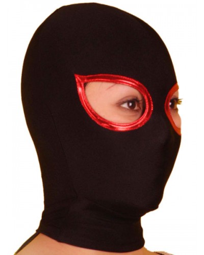 Unisex Halloween Black Open Eye Lycra Spandex Hood Halloween