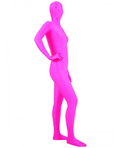 Morph Suit Fuchsia Lycra Spandex Fabric Zentai Suit Unisex Full Body Suit Bodysuit