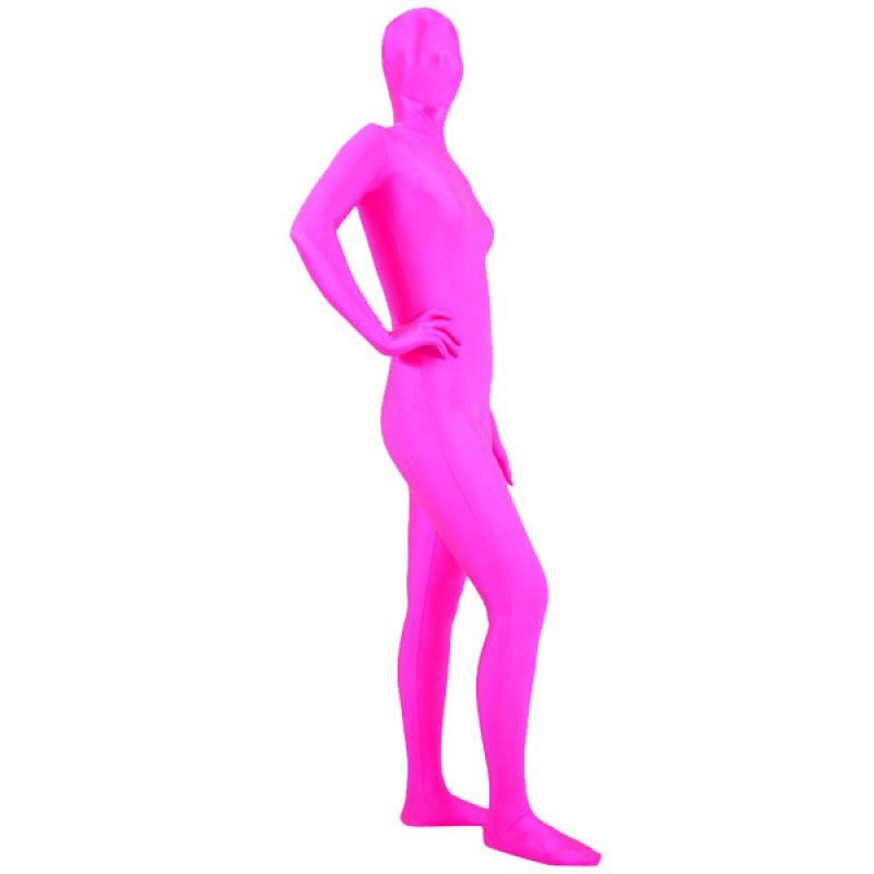 Morph Suit Fuchsia Lycra Spandex Fabric Zentai Suit Unisex Full Body Suit Bodysuit