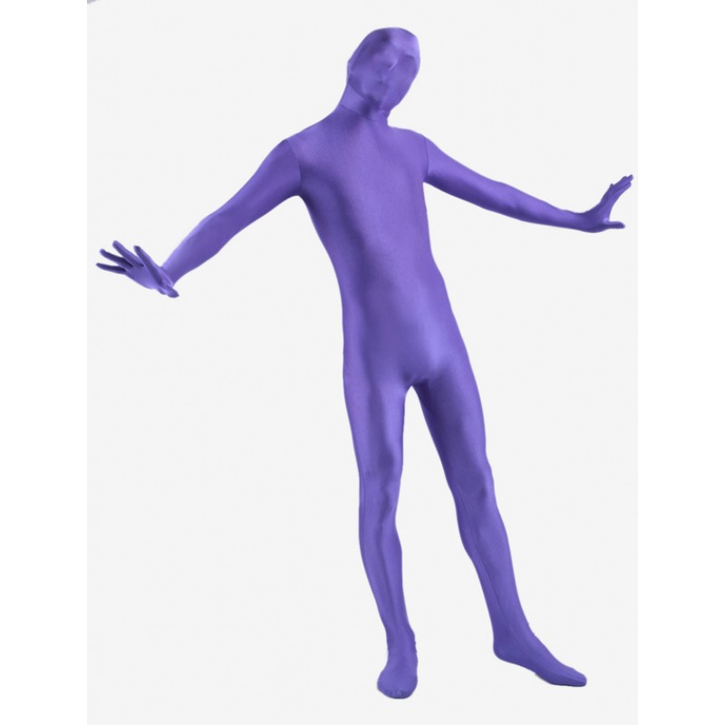 Halloween Morph Suit Purple Lycra Spandex Zentai Suit Bodysuit