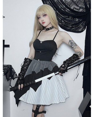 Dress Spaghetti Sexy Lolita Short Dress Steampunk Gothic Spring Summer Fall