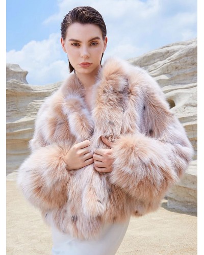 Women Faux Fur Coats Long Sleeves Animal Print Oversized Outerwear Faux Fur Coat Street Wear Daily Casual Field