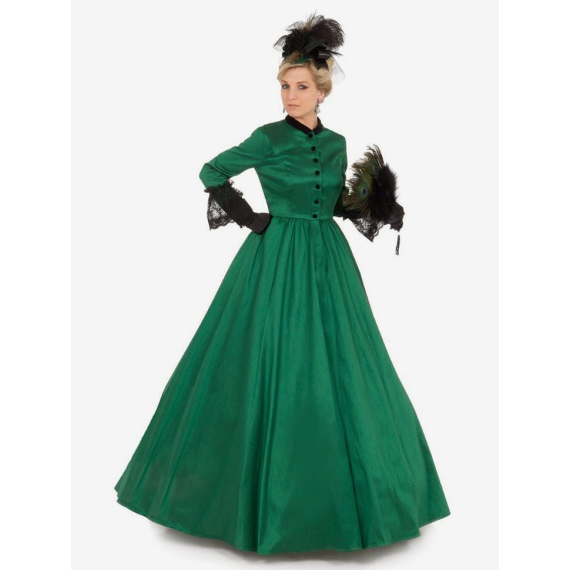 Women Green Costumes 's Lace Polyester Dress Marie Antoinette Costume 18th Century Costume Tunic Royal Retro