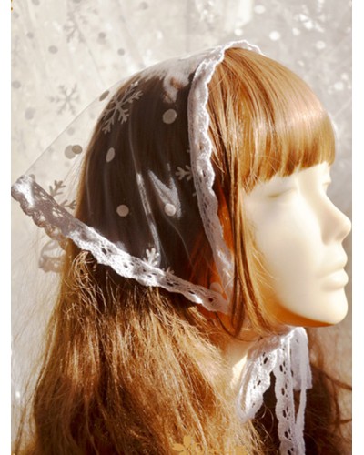 Lolita White Lace Headwear Polyester Miscellaneous Accessories Sweet Daily Casual Tea Party