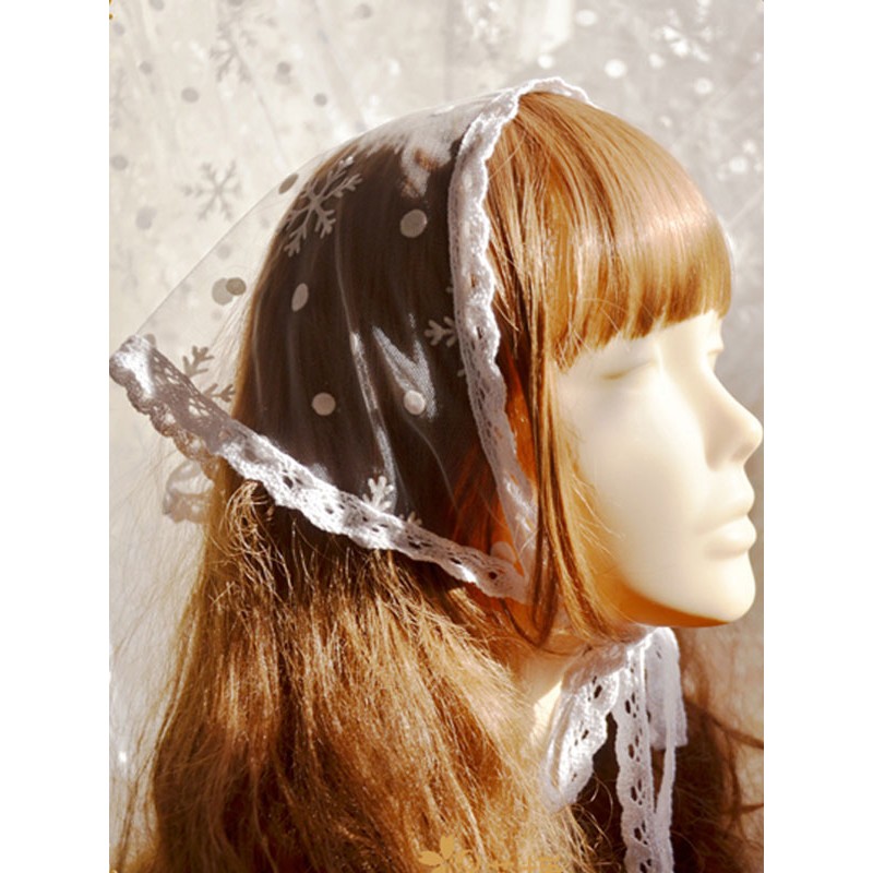 Lolita White Lace Headwear Polyester Miscellaneous Accessories Sweet Daily Casual Tea Party