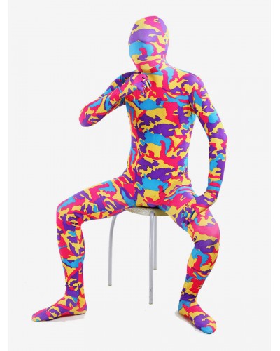 Unisex Morph Suit Multi Color Camouflage Lycra Spandex Zentai Suit Full Body Suit