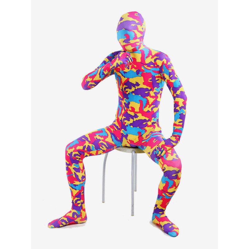 Unisex Morph Suit Multi Color Camouflage Lycra Spandex Zentai Suit Full Body Suit