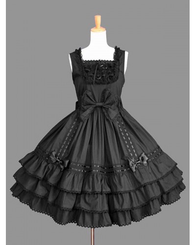 Classic Lolita JSK Dress Ruffles Pink Lolita Jumper Skirts