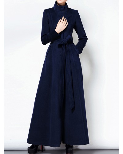 Women Long Wool Coat For Woman Warm Winter Outerwear 2023 Classic  Traditional Casual Street Wear Field Dating Office  Career