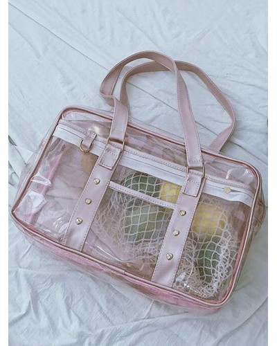 Lolita Bag Light Pink Leather Lolita Accessories Shoulder Bag Handbag Sweet