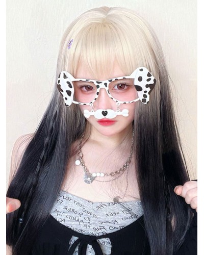 Lolita Wigs Black Long Heat-resistant Fiber Lolita Accessories Steampunk Gothic Daily Casual Tea Party