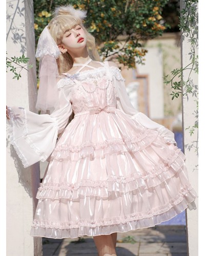 Sweet Lolita Dress Polyester Sleeveless Jumper Lolita Dress