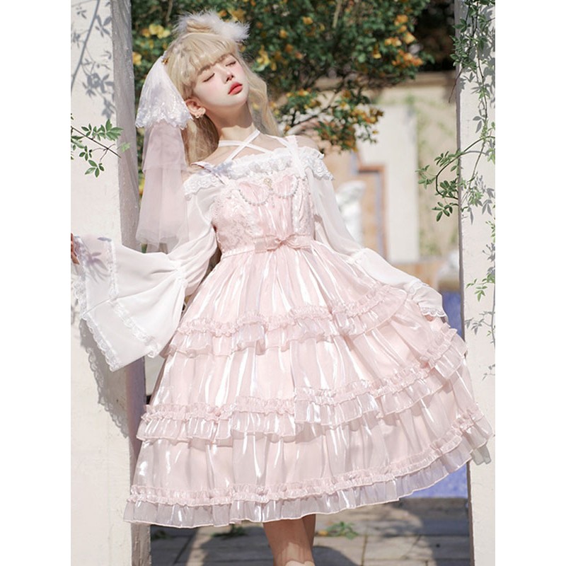 Sweet Lolita Dress Polyester Sleeveless Jumper Lolita Dress