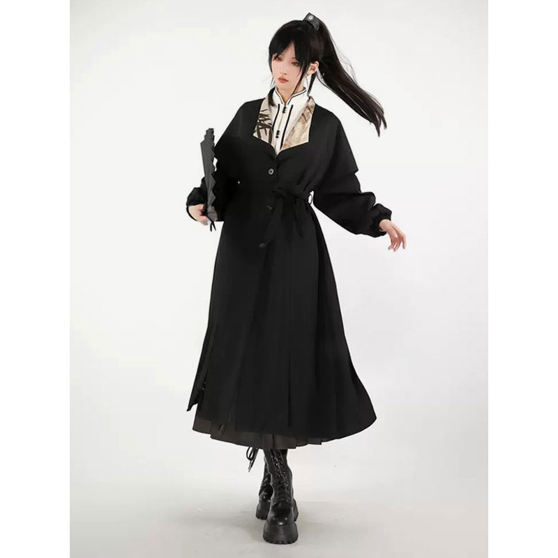 Lolita Outfits Black Long Sleeves Crinoline Sweet Classic  Traditional