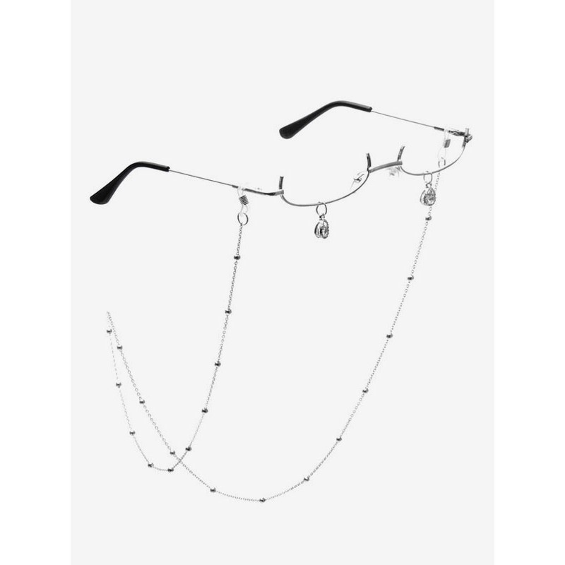 White Lolita Chains Accessory Metal Miscellaneous Glasses Daily Casual