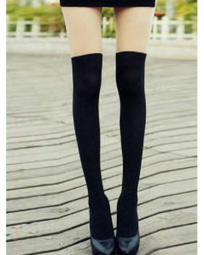 Casual Multi Color Patchwork Velvet Lolita Socks Sweet Daily Casual