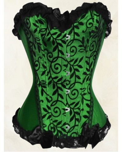 Fortnite Poison Ivy Costume Corsets Women Overbust Waist Trainer Overbust Corset Sexy