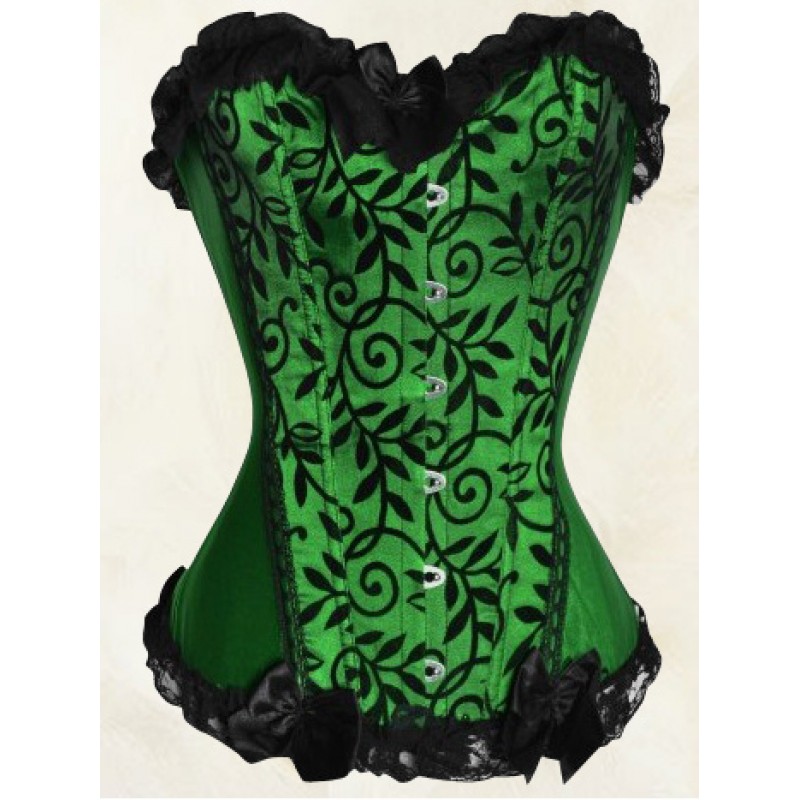 Fortnite Poison Ivy Costume Corsets Women Overbust Waist Trainer Overbust Corset Sexy