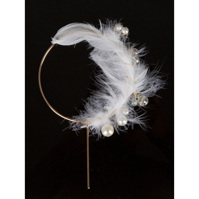 1920s Party Decoration Pearl Feather White Flapper Party Accessory Accessories Mardi Gras Halloween