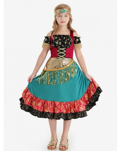 Costumes For Kids Gypsies Cosplay Dress Halloween