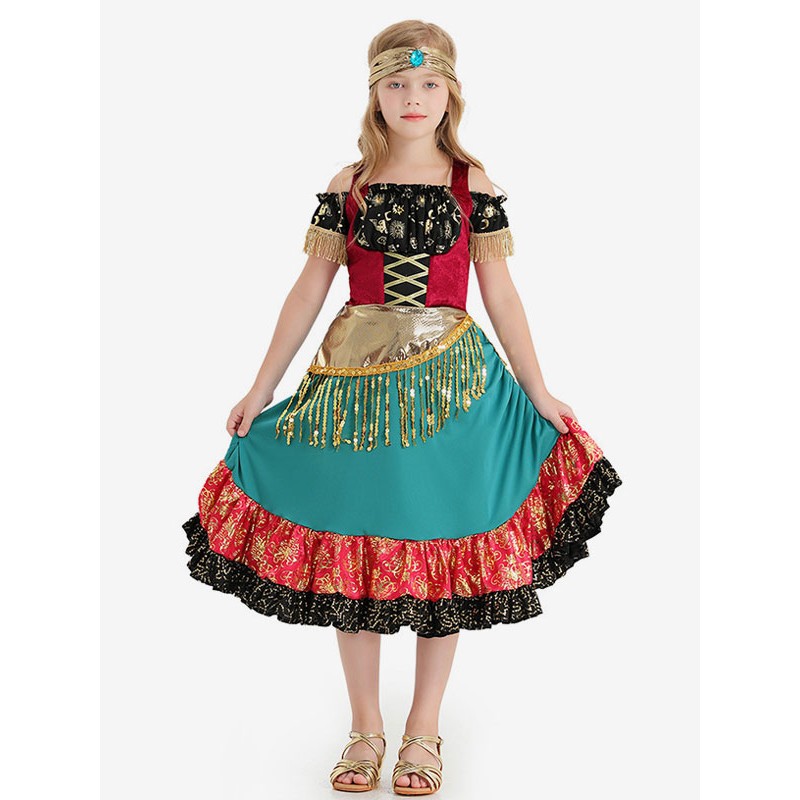 Costumes For Kids Gypsies Cosplay Dress Halloween