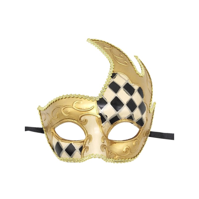 Carnival Mask For Adults Black Plastic Masquerade Costume Accessories Mardi Gras Ball