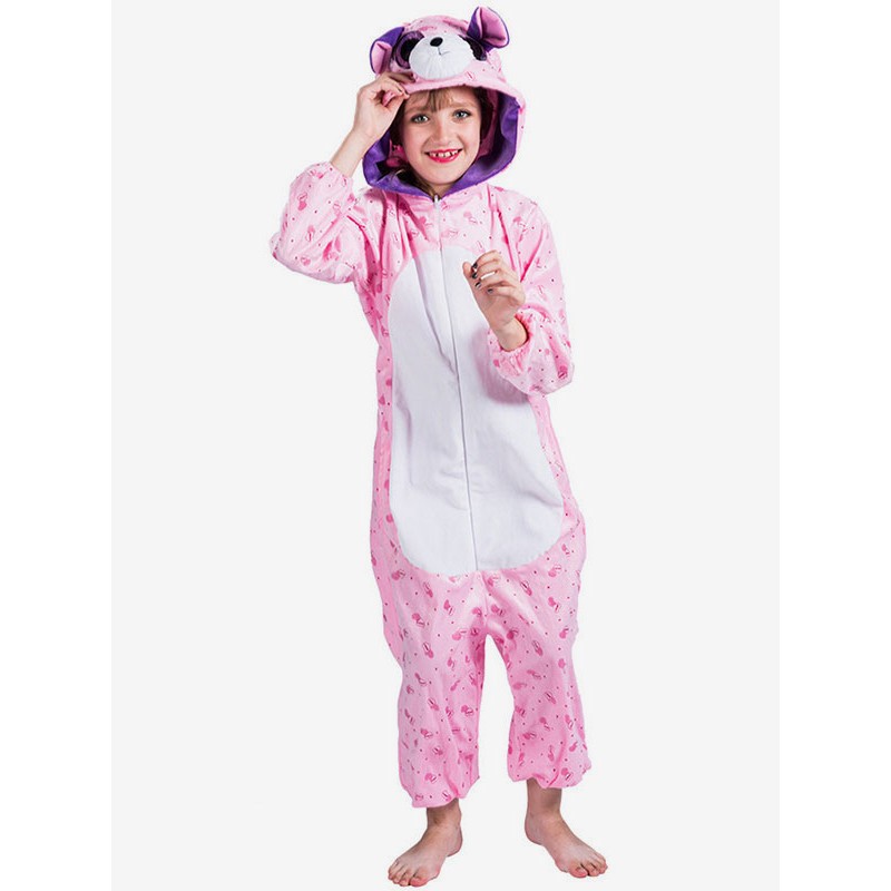 Kigurumi Pajamas Onesie Kitten Kids Winter Sleepwear Mascot Animal Carnival Costume Onesie Pajamas