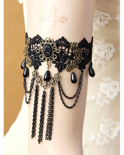 Lolita Black Accessory Polyester Miscellaneous Accessories Steampunk Gothic Daily Casual Tea Party