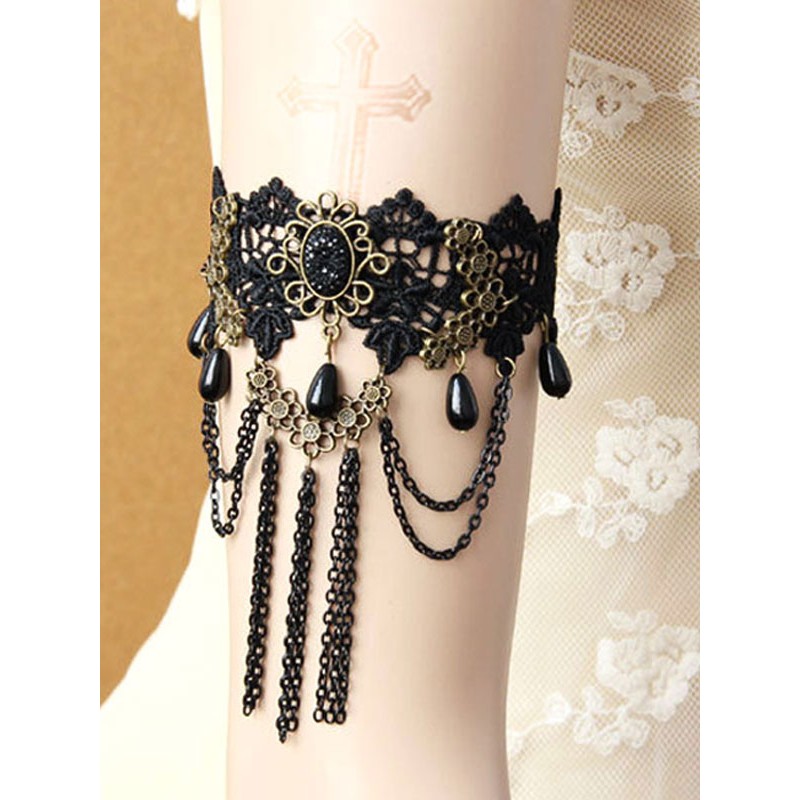 Lolita Black Accessory Polyester Miscellaneous Accessories Steampunk Gothic Daily Casual Tea Party