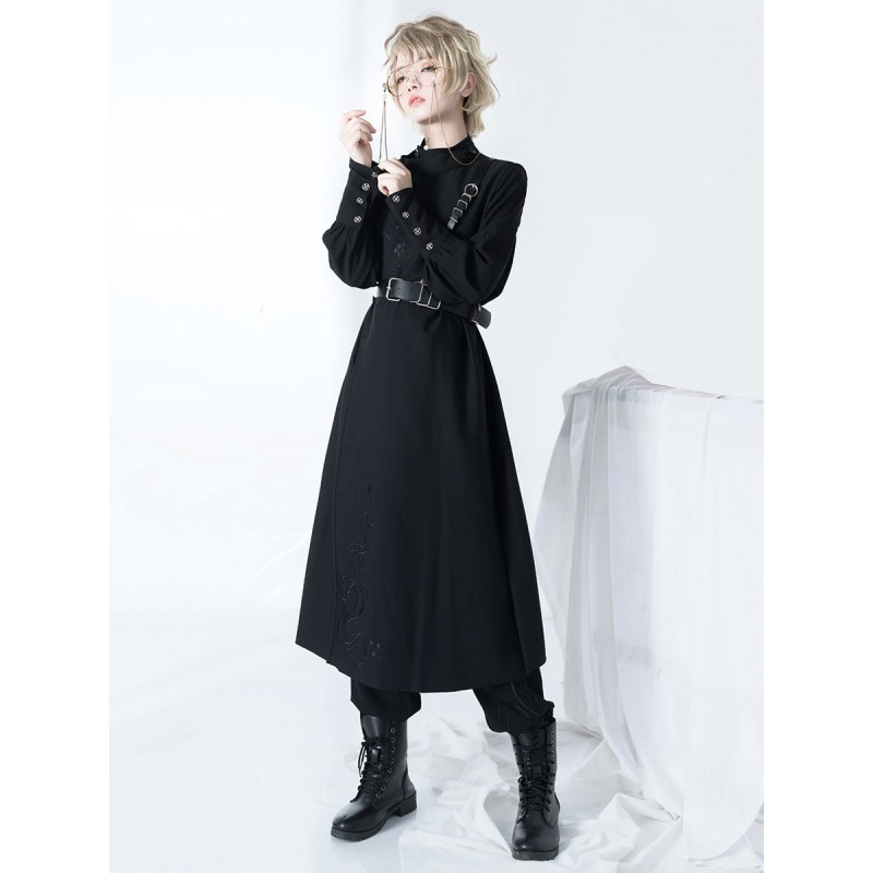 Pre-sell Lolita Coats Black Coat Overcoat Polyester Lolita Outwears Steampunk Gothic Spring Summer Fall Winter