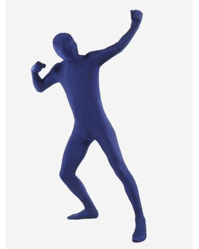 Unisex Morph Suit Navy Blue Lycra Spandex Fabric Zentai Suit Full Body Suit