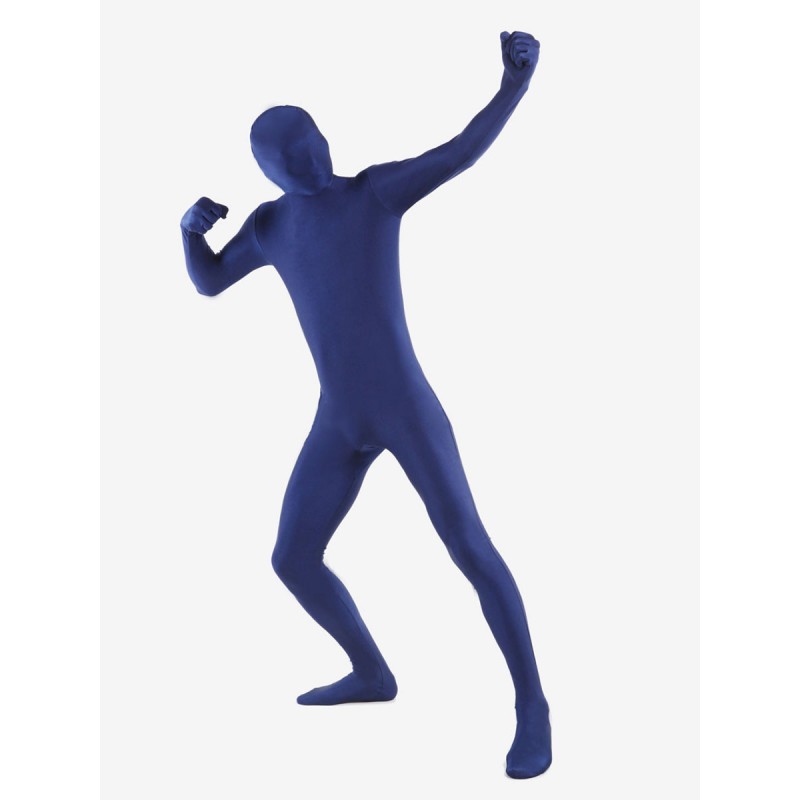 Unisex Morph Suit Navy Blue Lycra Spandex Fabric Zentai Suit Full Body Suit