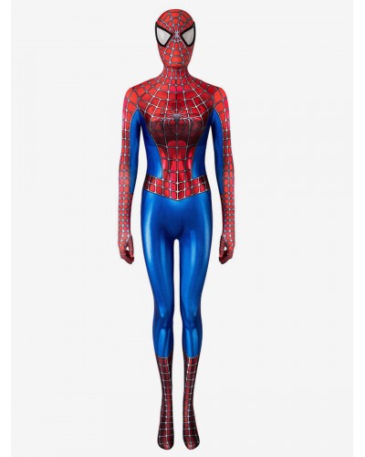 Women Spiderman Costumes Ture Red Superheros Lycra Spandex Jumpsuit Catsuits Zentai Catsuits  Zentai