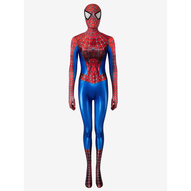 Women Spiderman Costumes Ture Red Superheros Lycra Spandex Jumpsuit Catsuits Zentai Catsuits  Zentai